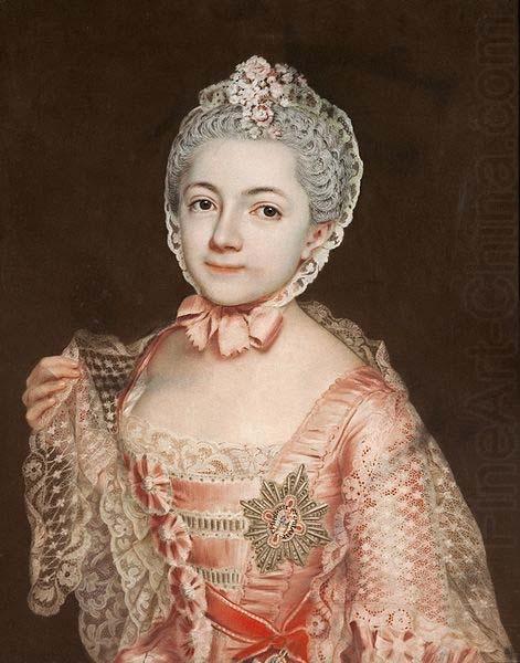 unknow artist Portrat der Agnes von Anhalt-Dessau (1744-799), Freifrau von Loen oil painting picture